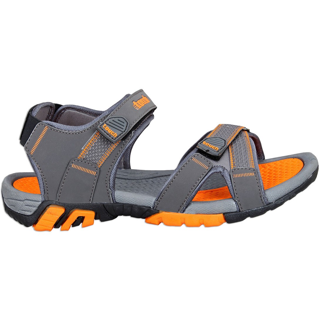 Touch P Sandal 1019 D Grey-Orange